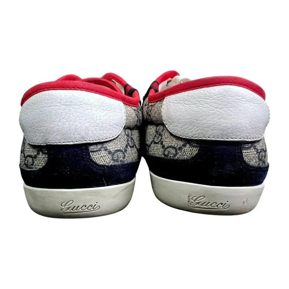 Gucci Blue Navy Monogram shoe size 9G corresponds to a US Men's 9.5-10